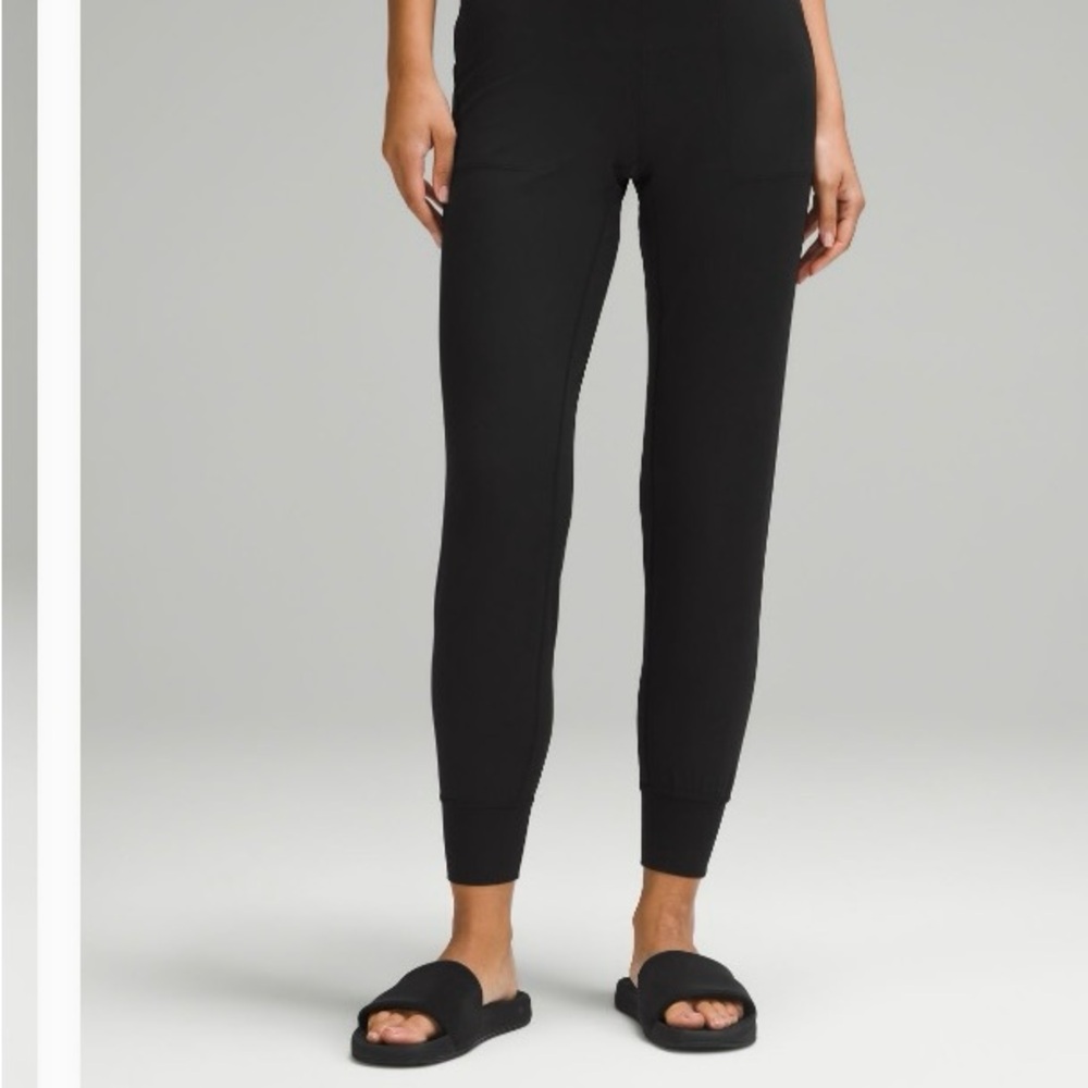 lululemon athletica Black Track Pants Relaxed Fit Joggers